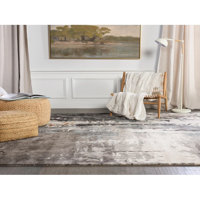Jaipur Living Matcha Handmade Abstract Gray/ Black Area Rug (5'X8')