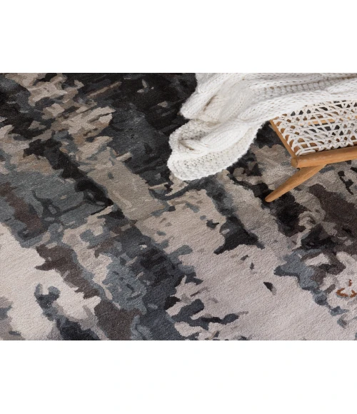 Jaipur Living Matcha Handmade Abstract Gray/ Black Area Rug (10'X14')