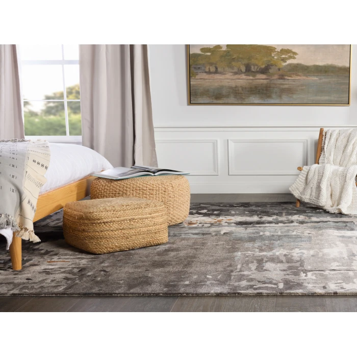 Jaipur Living Matcha Handmade Abstract Gray/ Black Area Rug (5'X8')