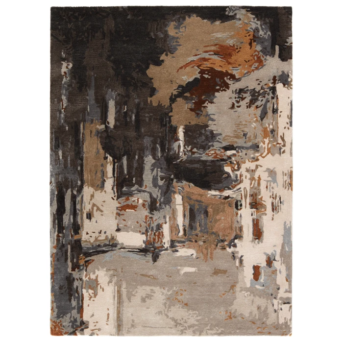 Jaipur Living Luella Handmade Abstract Brown/ Gray Area Rug (5'X8')