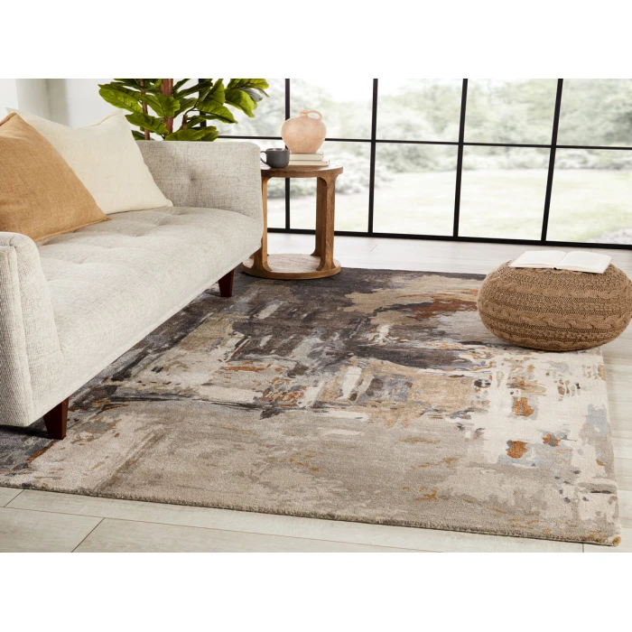 Jaipur Living Luella Handmade Abstract Brown/ Gray Area Rug (5'X8')