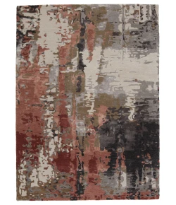 Jaipur Living Genesis Matcha GES59 Gray - Red 8 ft. X 11 ft. Rectangle Rug