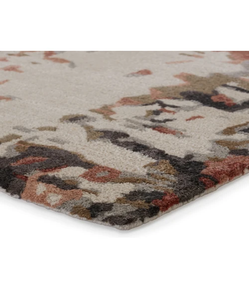 Jaipur Living Matcha Handmade Abstract Gray/ Red Area Rug 8'X11'