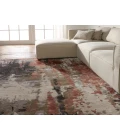 Jaipur Living Matcha Handmade Abstract Gray/ Red Area Rug 8'X11'