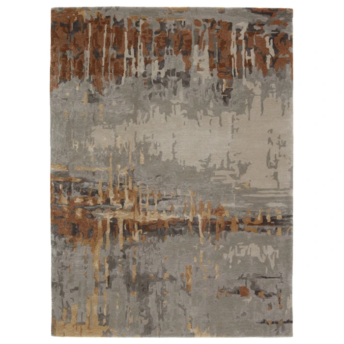 Jaipur Living Prause Handmade Abstract Gray/ Bronze Area Rug 6'X9'