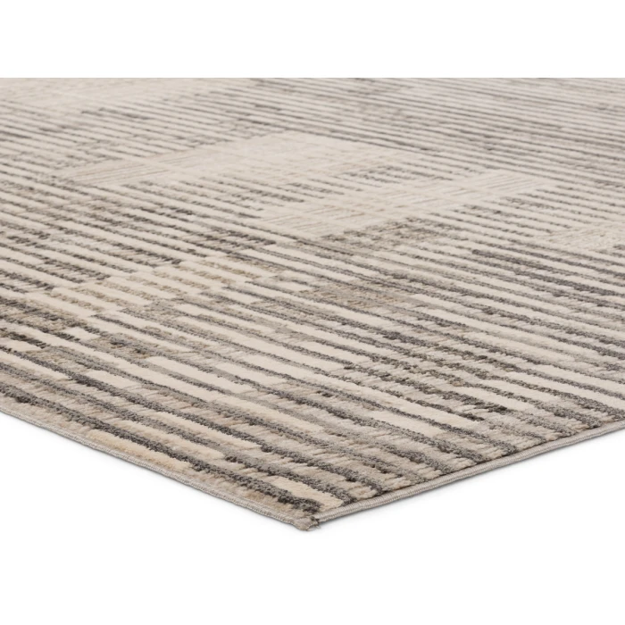 Jaipur Living Gravity Striped Gray/ Cream Runner Rug 2'8"X8'
