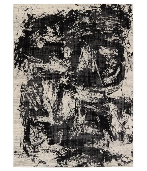 Jaipur Living Dusk Abstract Black/ Cream Area Rug 8'X10'