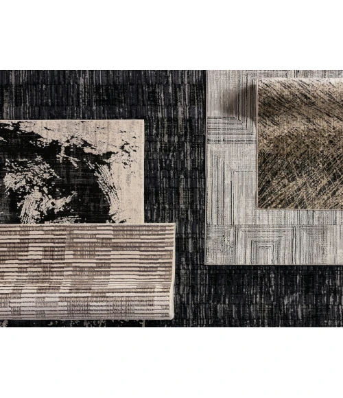 Jaipur Living Dusk Abstract Black/ Cream Area Rug 8'X10'