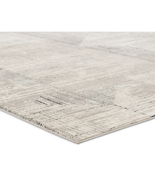 Jaipur Living Sublime Geometric Gray/ Cream Runner Rug 2'8"X8'