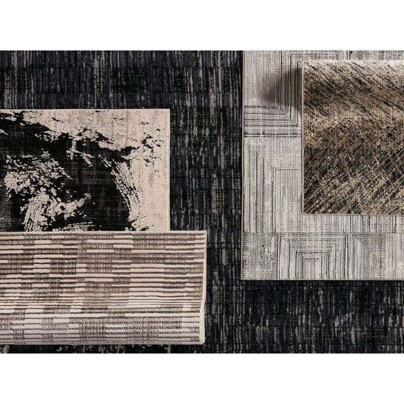 Jaipur Living Carbon Geometric Gray/ Black Area Rug 8'X10'