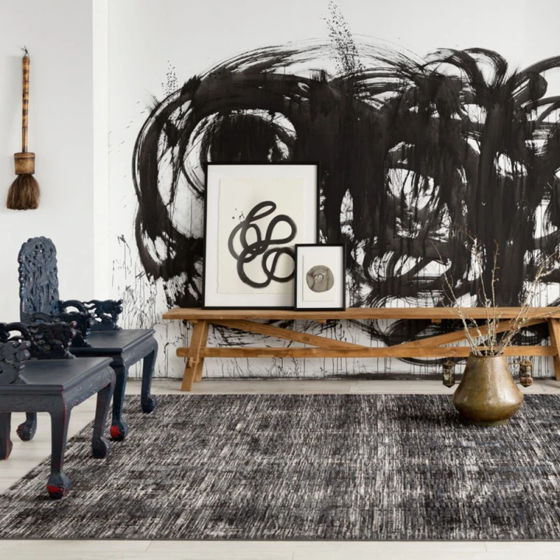 Jaipur Living Carbon Geometric Gray/ Black Area Rug 8'X10'