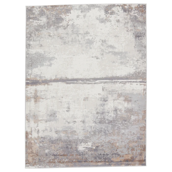 Vibe by Jaipur Living Treyton Abstract Gray/ Ivory Runner Rug (3'X12')