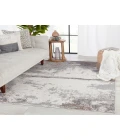 Vibe by Jaipur Living Treyton Abstract Gray/ Ivory Runner Rug (3'X12')