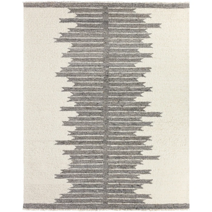 Jaipur Living Chaima HAD07 Tufted Striped Gray/White Runner (3'X10')