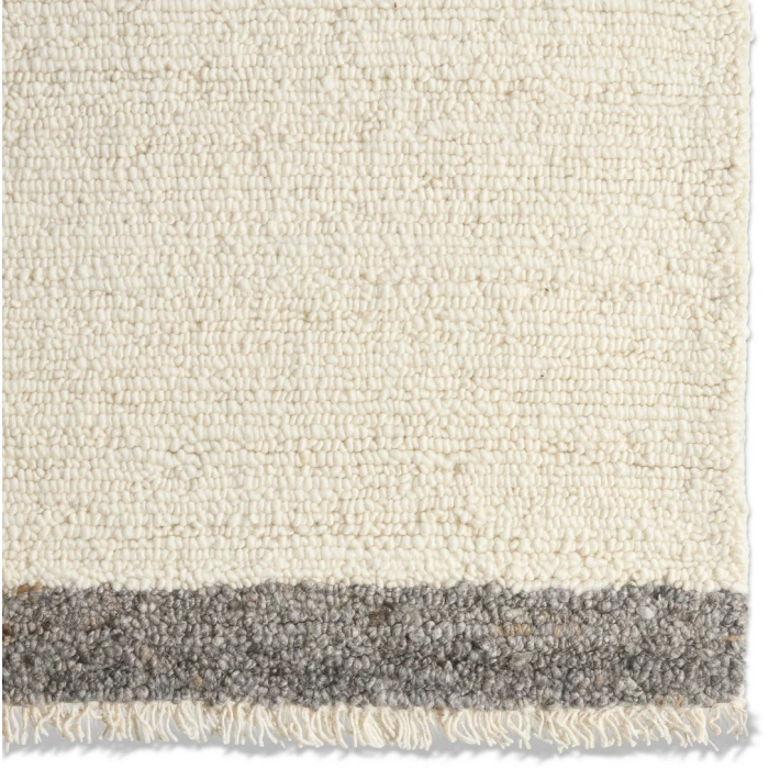 Jaipur Living Chaima HAD07 Tufted Striped Gray/White Runner (3'X10')