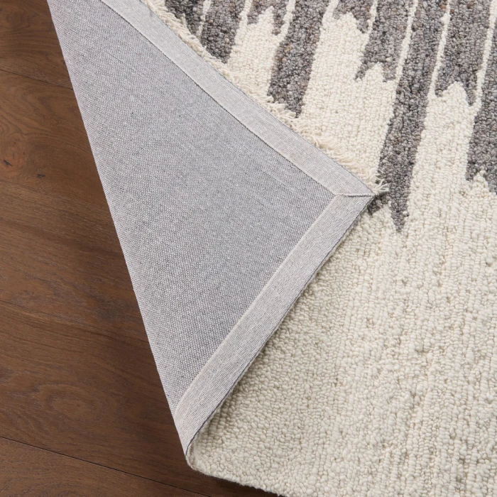 Jaipur Living Chaima HAD07 Tufted Striped Gray/White Runner (3'X10')
