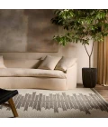 Jaipur Living Chaima HAD07 Tufted Striped Gray/White Runner (3'X10')