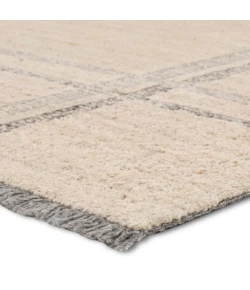 Jaipur Living Hadi Bilal HAD08 White - Gray 9 ft. X 12 ft. Rectangle Rug