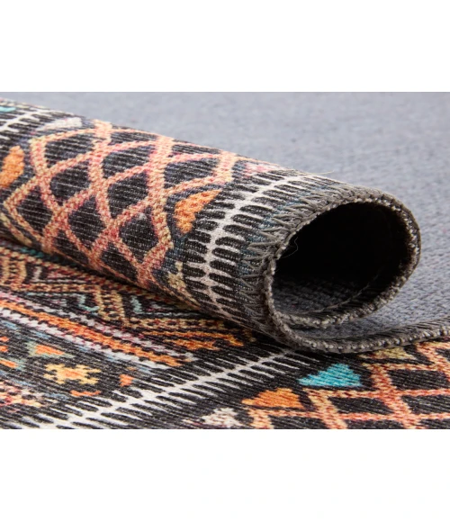 Kate Lester + Jaipur Living Auril Tribal Multicolor/ Orange Area Rug 7'6"X10'