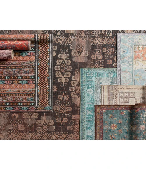 Kate Lester + Jaipur Living Auril Tribal Multicolor/ Orange Area Rug 7'6"X10'