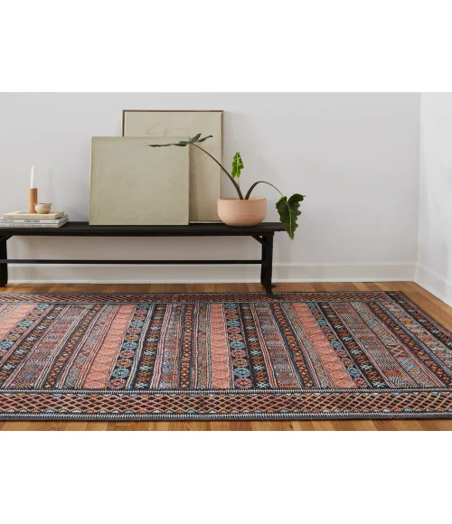 Kate Lester + Jaipur Living Auril Tribal Multicolor/ Orange Area Rug 7'6"X10'