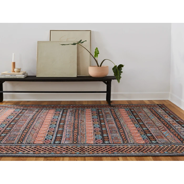 Kate Lester + Jaipur Living Auril Tribal Multicolor/ Orange Area Rug 5'X7'6"