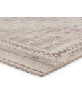 Kate Lester + Jaipur Living Davina Tribal Beige/ Burgundy Area Rug 7'6"X10'