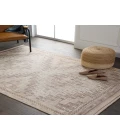 Kate Lester + Jaipur Living Davina Tribal Beige/ Burgundy Area Rug 7'6"X10'