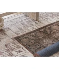 Kate Lester + Jaipur Living Davina Tribal Beige/ Burgundy Area Rug 7'6"X10'