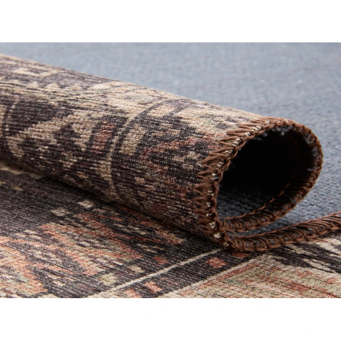 Kate Lester + Jaipur Living Minerva Tribal Brown/ Terracotta Runner Rug 2'6"X10'