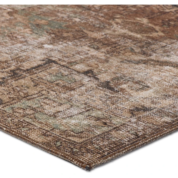 Kate Lester + Jaipur Living Minita Medallion Brown/ Tan Area Rug 2'X3'
