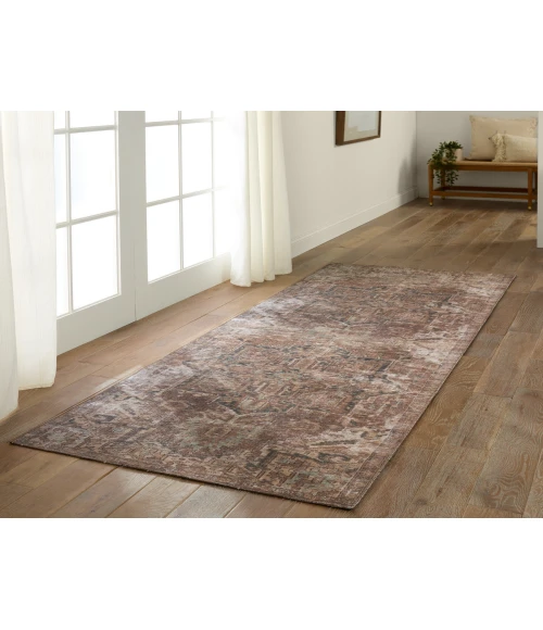 Kate Lester + Jaipur Living Minita Medallion Brown/ Tan Area Rug 2'X4'