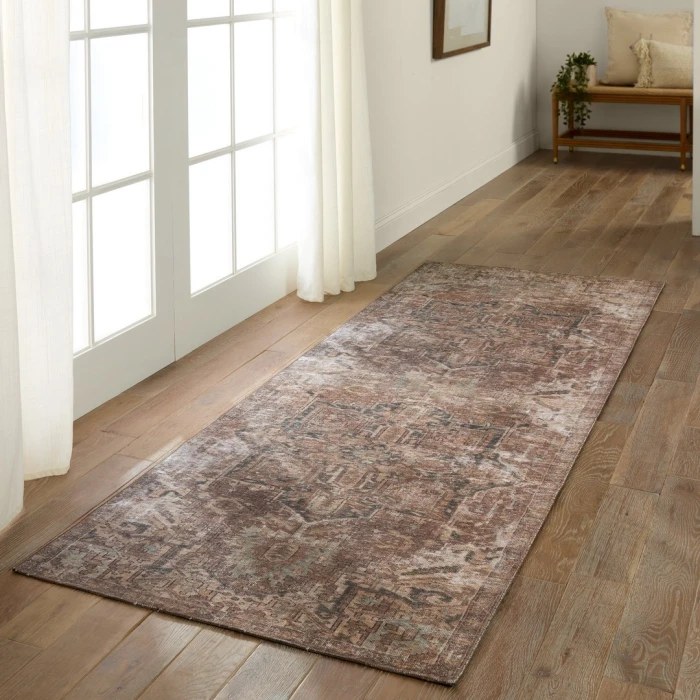 Kate Lester + Jaipur Living Minita Medallion Brown/ Tan Area Rug 2'X3'