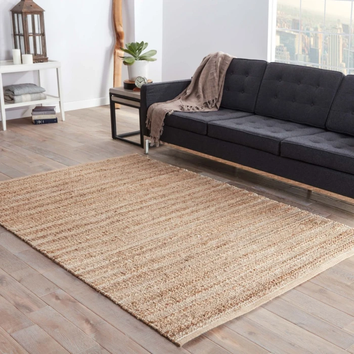 Jaipur Living Canterbury Natural Solid Tan/ White Area Rug (6'X9')