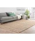 Jaipur Living Canterbury Natural Solid Beige/ Blue Area Rug (5'X8')