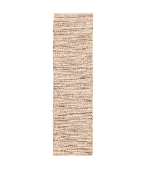 Jaipur Living Canterbury Natural Solid Tan/ Black Runner Rug (2'6"X9')