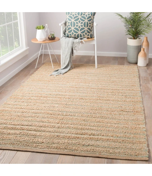 Jaipur Living Canterbury Natural Solid Tan/ Green Area Rug (8'X10')
