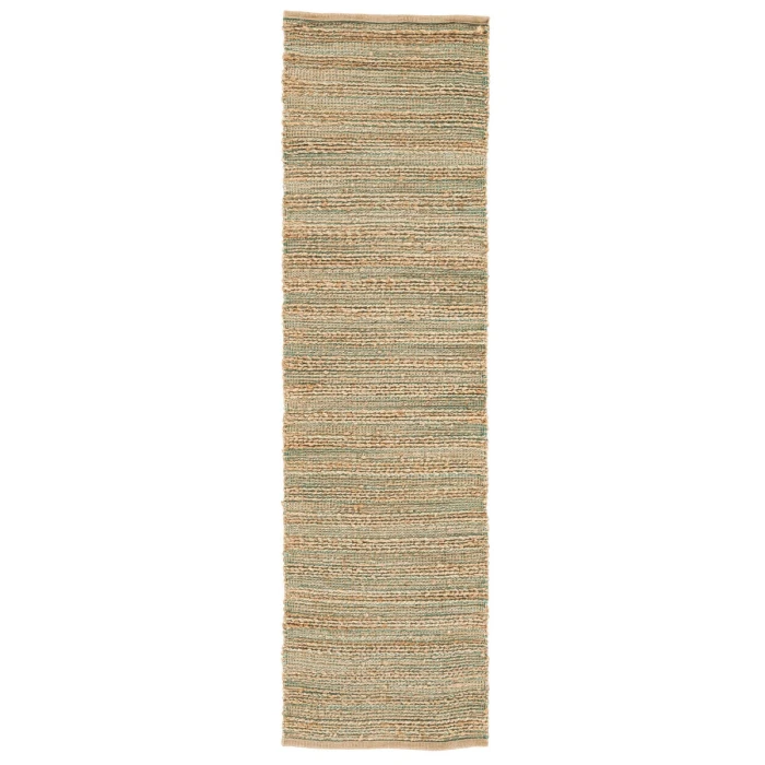 Jaipur Living Canterbury Natural Solid Tan/ Green Runner Rug (2'6"X9')
