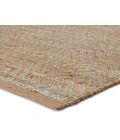 Jaipur Living Reap Natural Chevron Tan/ Green Area Rug (3'6"X5'6")
