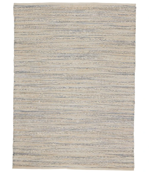 Jaipur Living Canterbury Natural Stripe White/ Blue Area Rug (9'6"X13'6")