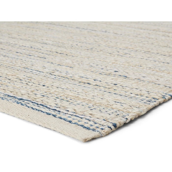 Jaipur Living Canterbury Natural Stripe White/ Blue Area Rug (5'X8')