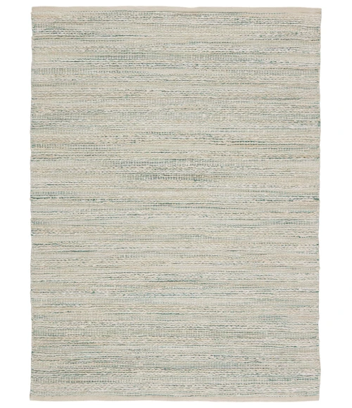 Jaipur Living Canterbury Natural Stripe White/ Turquoise Area Rug (9'6"X13'6")