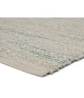 Jaipur Living Canterbury Natural Stripe White/ Turquoise Area Rug (9'6"X13'6")