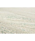 Jaipur Living Canterbury Natural Stripe White/ Turquoise Area Rug (9'6"X13'6")