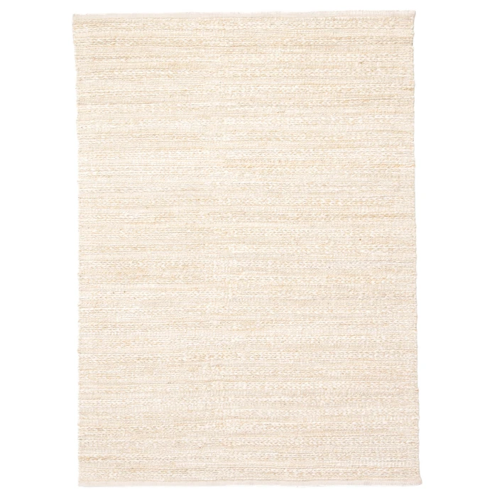 Jaipur Living Canterbury Handmade Solid White/ Beige Area Rug (2'6"X4')