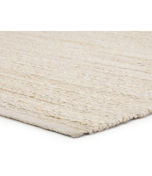Jaipur Living Canterbury Handmade Solid White/ Beige Area Rug (5'X8')