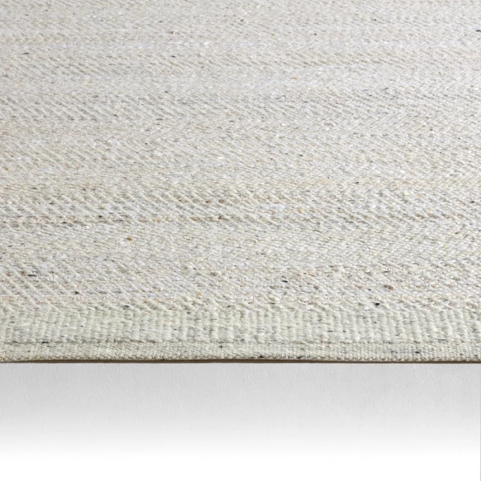 Kate Lester + Jaipur Living Esdras Handmade Solid Beige/ Ivory Area Rug 10'X14'