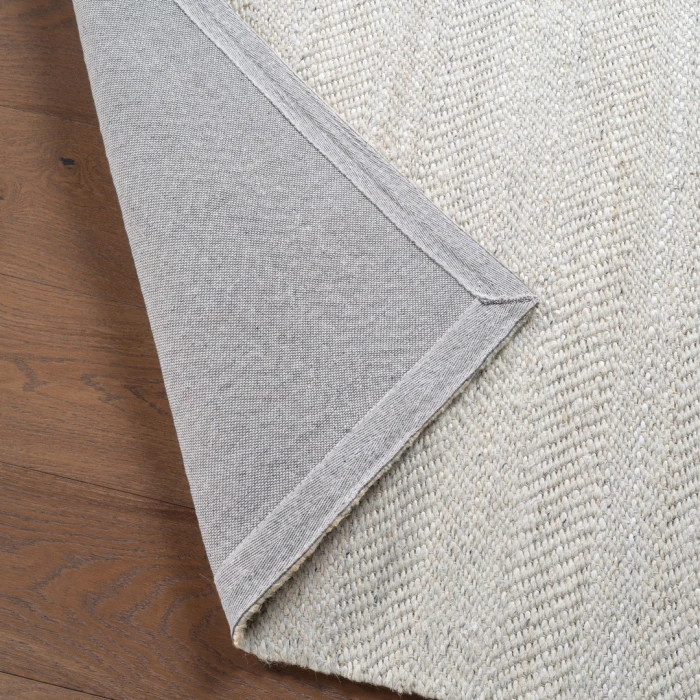 Kate Lester + Jaipur Living Esdras Handmade Solid Beige/ Ivory Area Rug 10'X14'