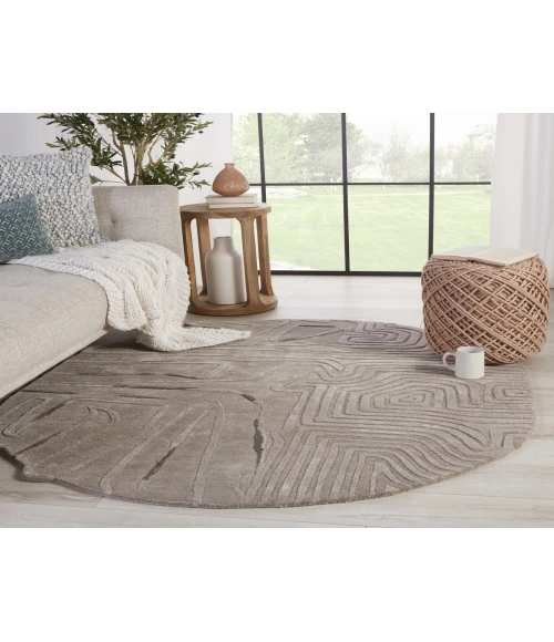 Jaipur Living Hokona Handmade Geometric Gray Area Rug (6'X7'2")