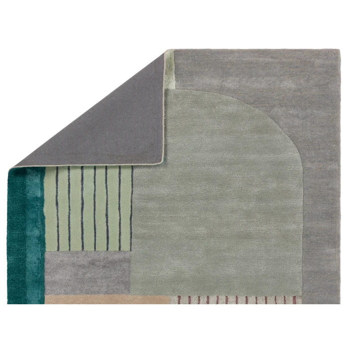 Jaipur Living Meruvia Handmade Abstract Sage/ Multicolor Area Rug 6'X9'